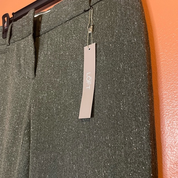 Ann Taylor Loft Marisa Boot Cut Trouser Pants in Gray and Speckled White - Picture 9 of 9